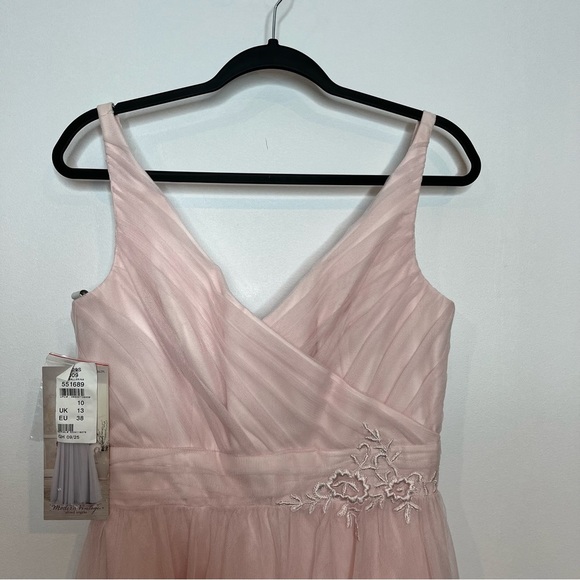 ALFRED Angelo Modern Vintage Style Ballerina Chiffon Bridesmaid Prom Dress NWT - Picture 5 of 16